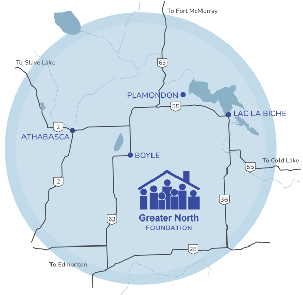 GNF-Communities-Map Greater North Foundation Communities We Serve